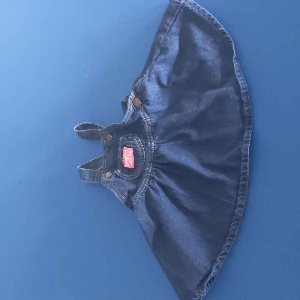 Oshkosh B'gosh Vestbak Size 24 month denim, skirt, bibs